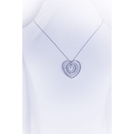 chimento - collierino cuore oro bianco e brillanti