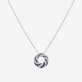 COLLIERINO CHIMENTO CON PAVÉ DI BRILLANTI BIANCHI E NERI