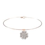 bracciale con quadrifoglio